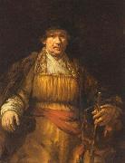 REMBRANDT Harmenszoon van Rijn Self Portrait, France oil painting artist